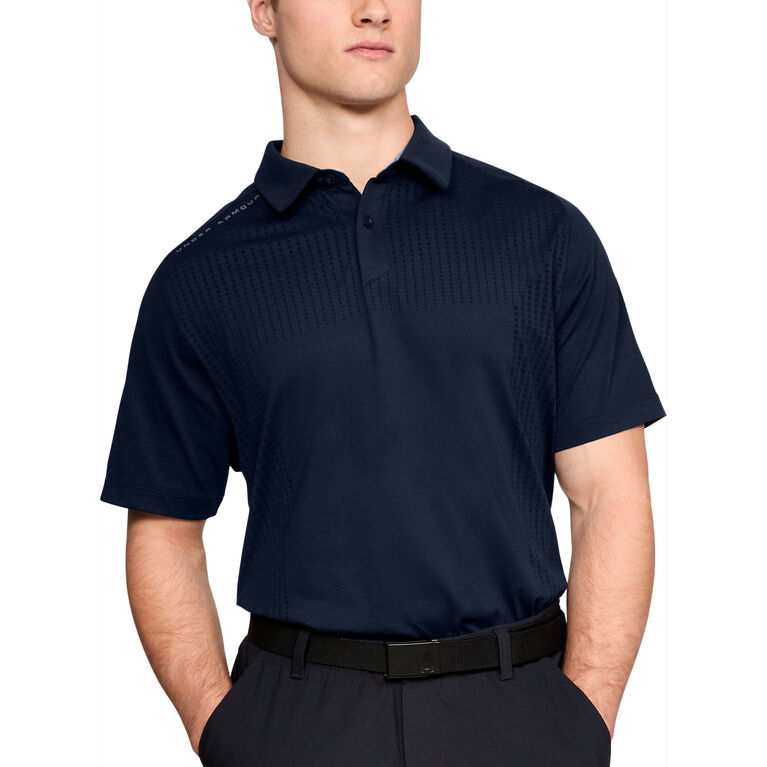 Under Armour Mens Threadborne Outer Glow Polo Under Armour Mens Threadborne Outer Glow Polo